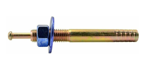 3 4  6  Zinc Blue Hammer Drive Anchors With Nuts And