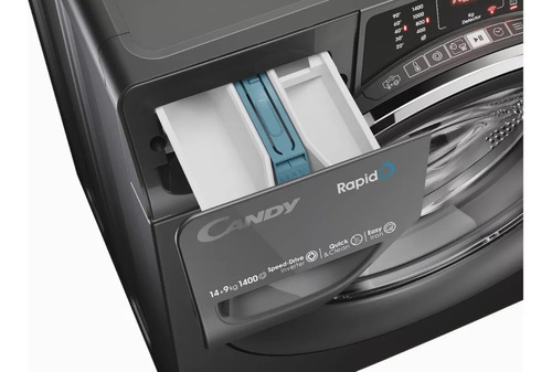 Imagen 5 de 5 de Lavasecarropas automático Candy RapidÓ ROW41494DWMRT inverter antracita 14kg 200 V - 240 V