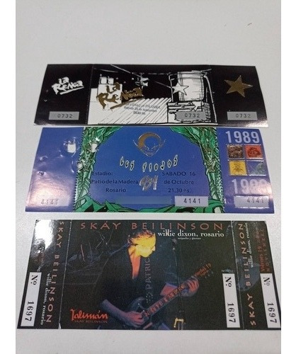 Imagen 1 de 2 de Entradas De La Renga, Los Piojos, Skay. Precio Por Unidad!