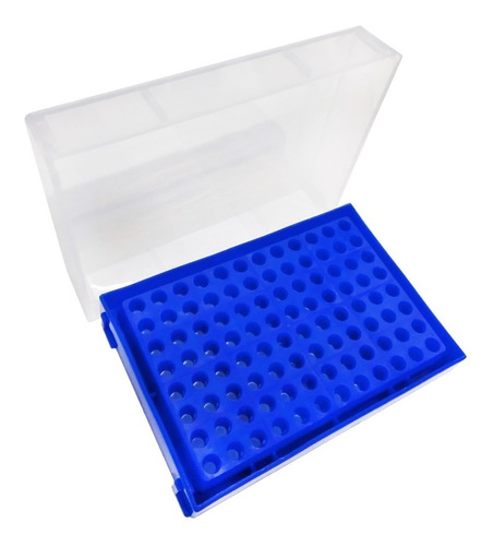 Gradilla Caja Para Almacenar Tubos Pcr 0.2 Ml 96 Lugares