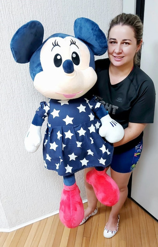 Imagem 1 de 1 de Pelucia Do Mickey Grande Gigante 75cm - Hora Do Sono Pijama