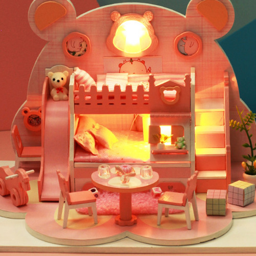 Casa De Muñecas Diy Juguete Para Niñas