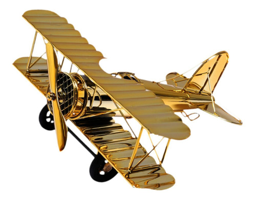 Avión De Metal Fundido A Presión, Modelo De Avión L Oro