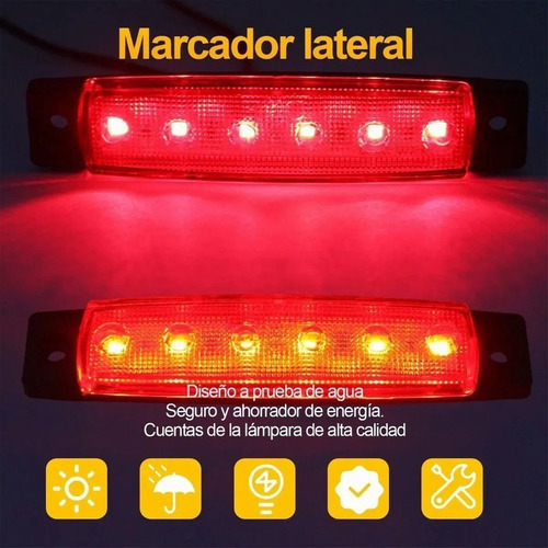 30 Luces De Marcador Lateral For Remolque De Camión 12 V