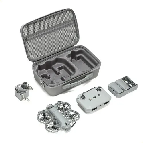 Estuche Rígido Anti Golpes Para DJI Neo 2 – Maletín Transporte Con Compartimento Para Baterías Y Accesorios – Gris