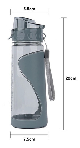 Imagen 6 de 10 de Cilindro Botella Agua Sport Gym 570ml
