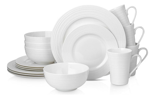 Cenas Stone Pain Bone China Con Diseno De Remolino Redond...