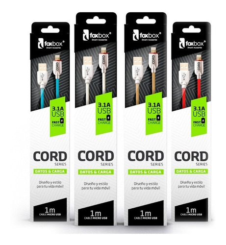 Cable Para iPhone Foxbox 6 7 8 Carga Rapida Reforzado!