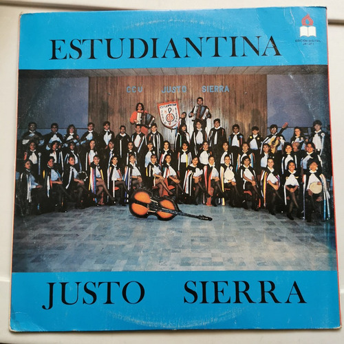 Disco Lp:estudiantina Justo Sierra- Estudiantina