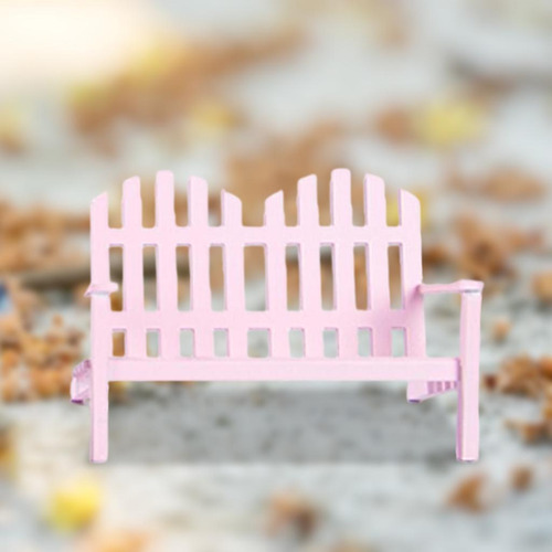 Mini 1/12 Escala Muebles De Casa De Asiento Doble Rosa