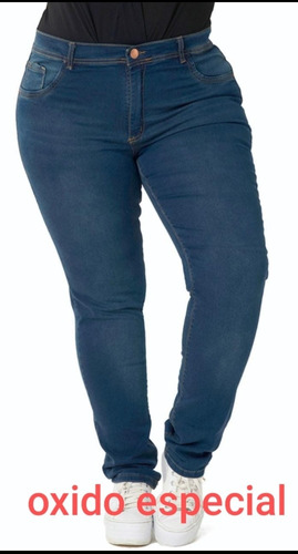 Jeans Mujer Elastizado Chupin Talle Grande 48 Al 54 Colores
