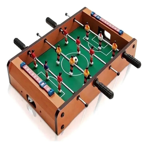 Mini Futebol de Mesa Totó Pebolim 51x32x9 cm Portátil MDF Infantil