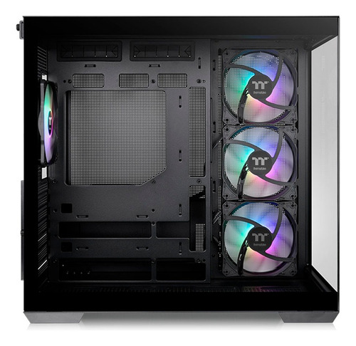 Gabinete View 380 Preto Tg Argb Mid Tower C/4 Fans Tt