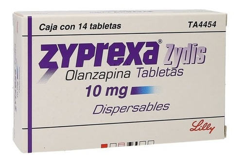 Zyprexa Zydys 10mg Tabletas Con 14  Olanzapina