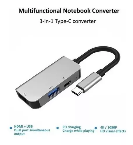 Vivanco Adaptateur USB C Vers HDMI USB Type C À HDMI 4K