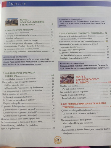 Ciencias Sociales 4 Egb Bonaerense Ptos Cardinales Ed. Aique (Usado)