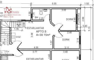 Imagem 6 de 18 de Cobertura S/cond. 2 Dorms, 80,42 M² Por R$ 374.000 - Vila Tibiriçá - Santo André/sp - Co0929