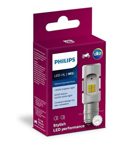 Ampolleta Led Philips Ultinon Essential Moto M5 12 Volt 