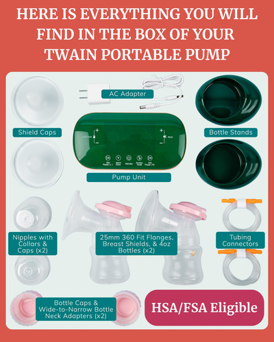 Extractor De Leche Portátil Con Copas De Silicona -