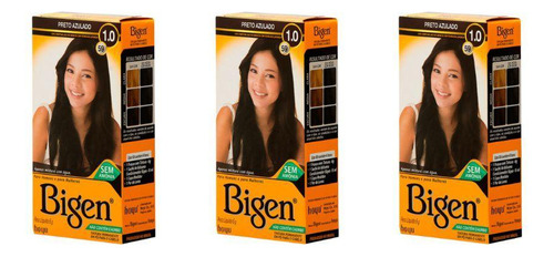 Coloraçao Bigen 59 Preto Azulado - Kit Com 3un