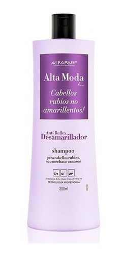 Shampoo Desamarillador Alta Moda X 300 Ml