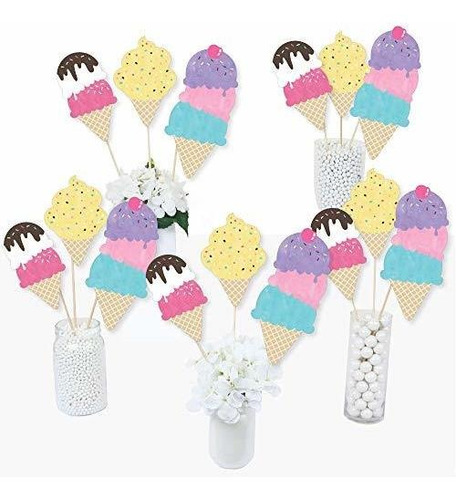 Scoop Up The Fun Ice Cream Sprinkles Party Centerpiece ...