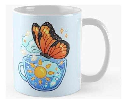 Taza Taza De Té Sunshine Monarch Butterfly Calidad Premium