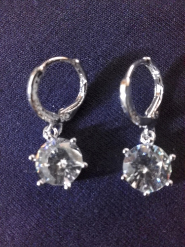 Colar C/ Pingente & Brincos Zircônia Cúbica / 925 Prata / 06