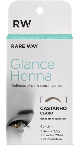 Henna Glance 3,5g Com Fixador 20ml E Pá Medidora