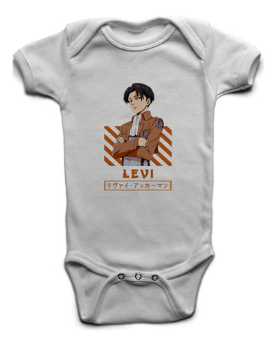 Body Attack On Titan 100% Poliéster Levi Ackerman - 03 P