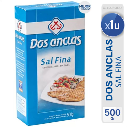 Sal Fina Dos Anclas Estuche Libre De Gluten - Mejor Precio