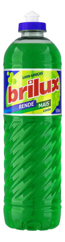Detergente Brilux Limão líquido em squeeze 500 mL
