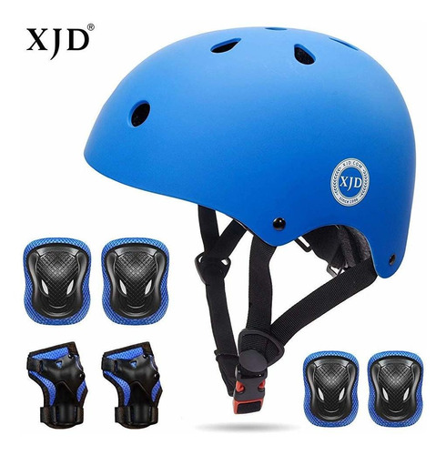 Xjd Kids Helmet 3-8 Años Toddler Helmet Conjunto De Equipo D