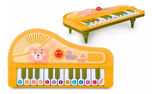 Teclado Musical Piano Infantil Brinquedo Bebê Criança Colors