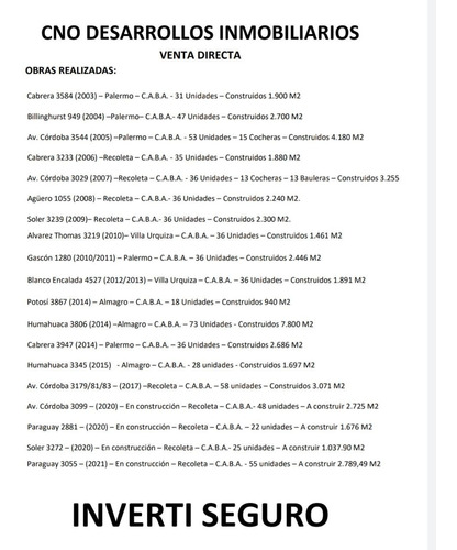 Imagen 13 de 14 de 2 Ambientes Barrio Norte A Estrenar Oferta Venta Directa