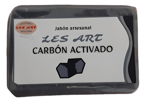 Jabón Artesanal Les Art Carbon 5 Pz De 140g C/u