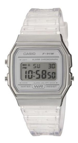 Reloj Casio F-91ws-7ef Transparente Circuit