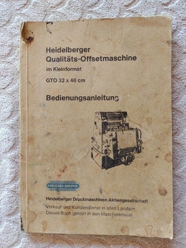 Manual Da Heidelberg Gto 46 Formato 32 X 46 Cm