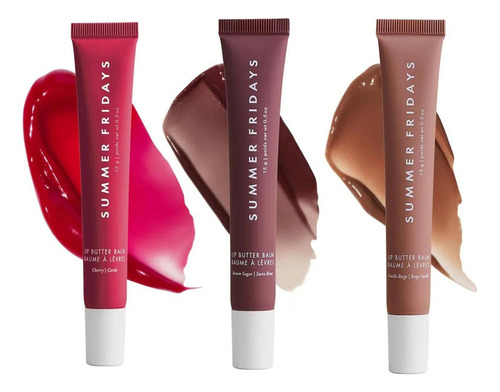 3x Bálsamo Labial Summer Lip Butter Balm Fridays Original