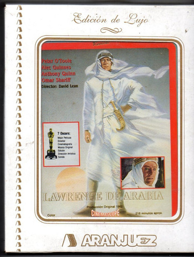 Lawrence De Arabia -  2 Vhs Edicion De Lujo Aranjuez