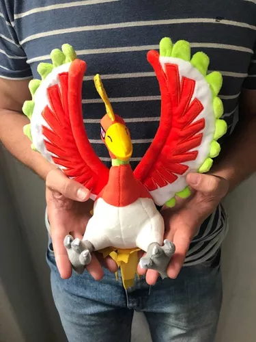 Pelúcia Ho-oh Shiny Pokemon 30cm - Antialérgico em Promoção na