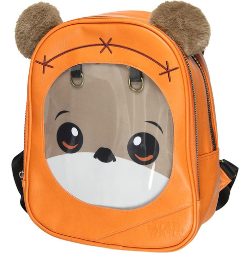 Minimochila Star Wars Ewok 3d Orejas De Piel Sintética P