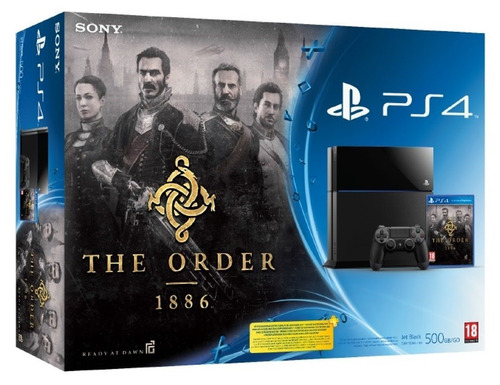 Sony PlayStation 4 CUH-11 500GB The Order: 1886 Bundle color  negro azabache