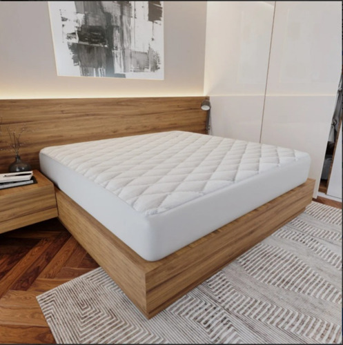 Imagen 2 de 9 de Protector Cubre Colchón Spring Air Impermeable Queen Size
