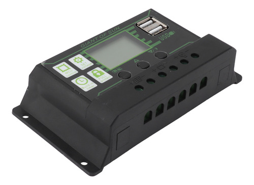 Controlador De Carga Solar, Pantalla Lcd, Doble Puerto Usb