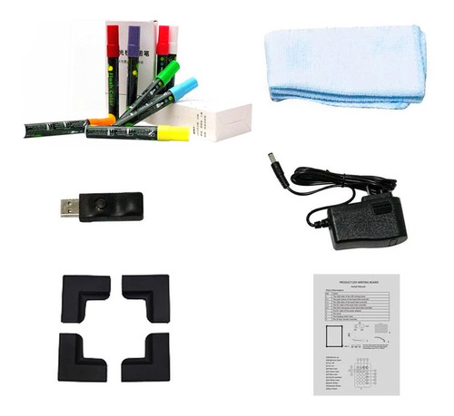 Pizarra Led Publicitaria Luces Neon Para Negocio + 8 Plumón