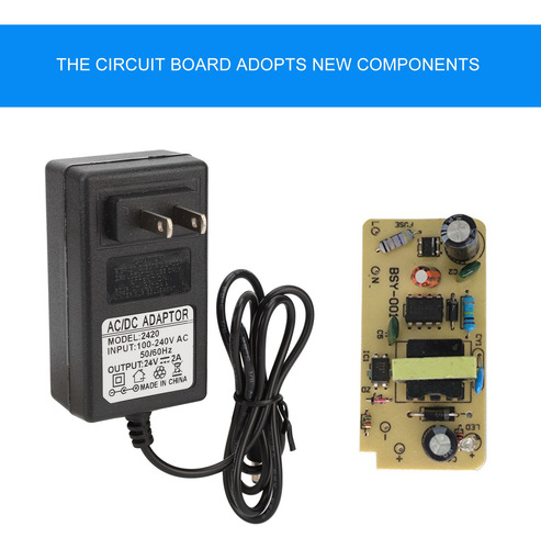 Adaptador De Alimentación Para Lámpara De Uñas 24v2a 48w