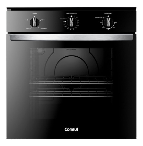 Forno Embutir Elétrico Consul 84l Preto Com Grill - Cob84be Preto