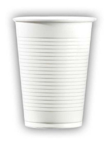 Vaso Plastico Descartable 180cm3 Blanco X 100u