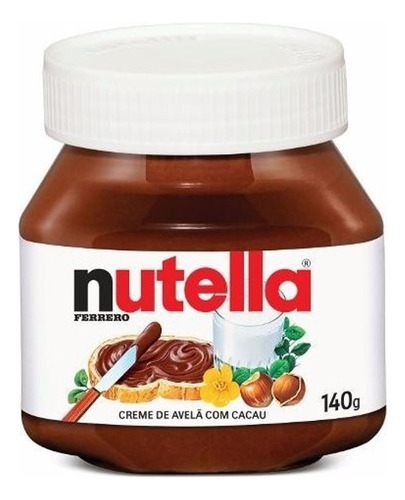 Nutella Chocolate Ferrero Untable Avellanas De 140 G.